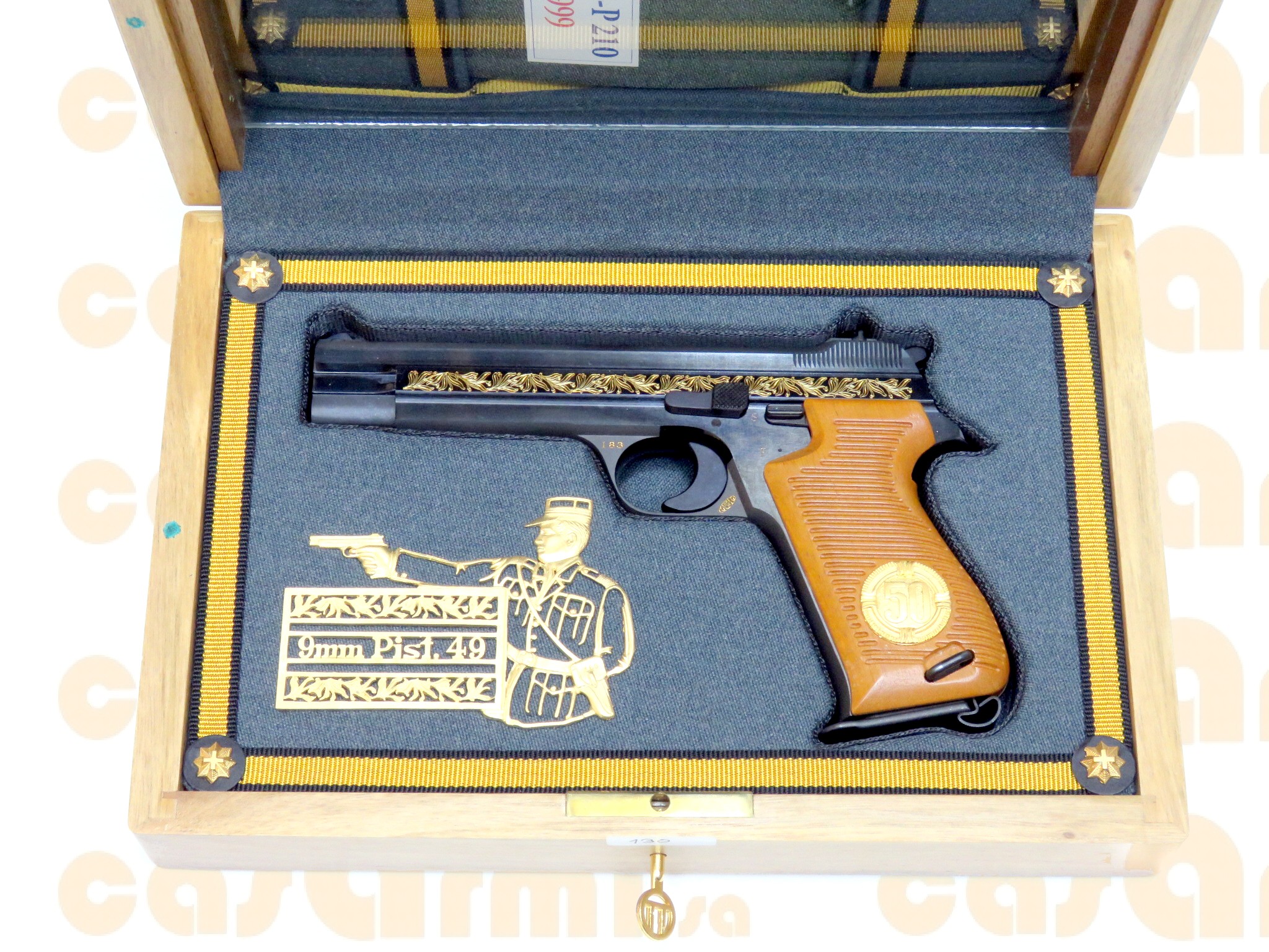 SIG mod. 210-M49 50 anni SIG, commemorativa, con cofanetto originale 9 Para